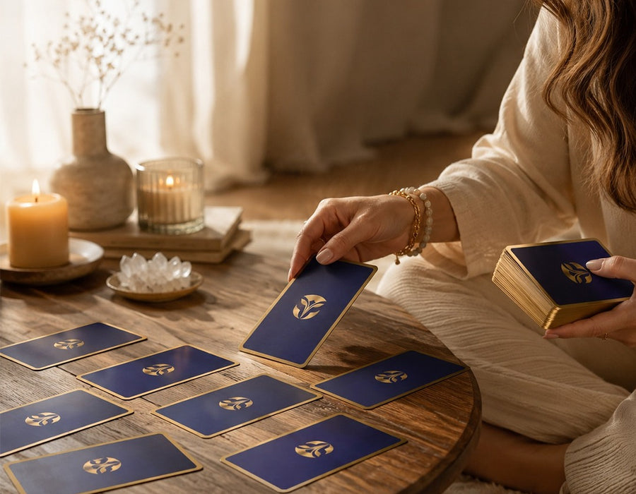 • Ask: Close your eyes and think of a question. It can be something big or just "What do I need to know today?"• Shuffle: Mix the cards however you like! You can do a fancy shuffle or just a big, messy pile on the floor. Stop whenever it feels 'right'.• Pull: Pick the card that jumps out at you or the one that feels warm to your touch.